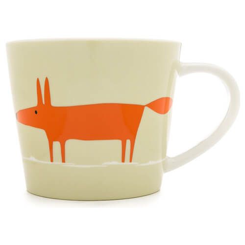 Scion Living Mr Fox Neutral & Orange 525ml Large Mug