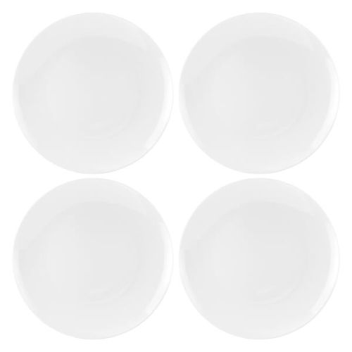 Royal Worcester Serendipity White Set of 4 Coupe Plates 27cm