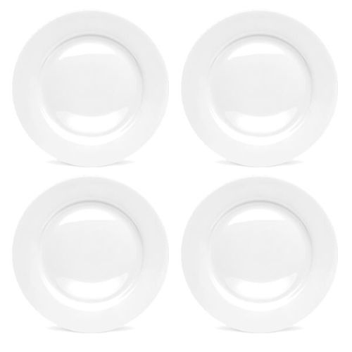 Royal Worcester Serendipity White Set of 4 Dinner Plates