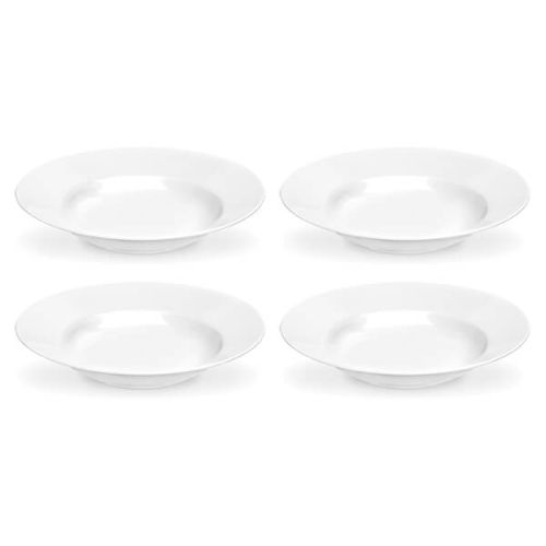 Royal Worcester Serendipity White Set of 4 Soup Plates