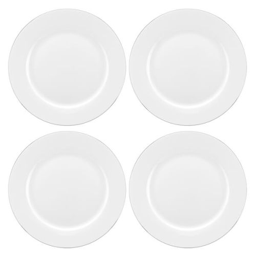 Royal Worcester Serendipity Platinum Set of 4 Dinner Plates