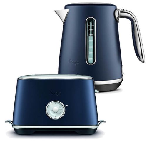 Sage Kettle & Toaster Set Select Luxe Damson Blue