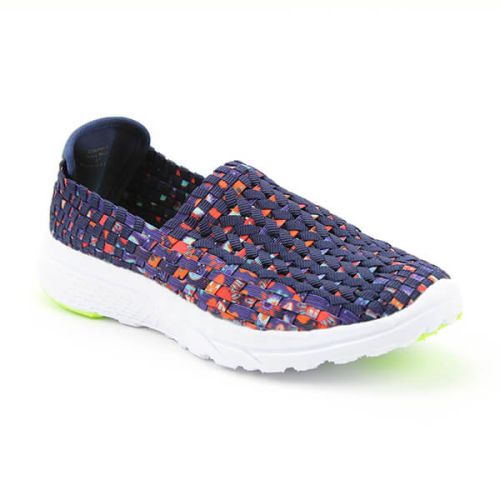 Heavenly Feet Navy Multi Ath-Leisure Comfort Shoes
