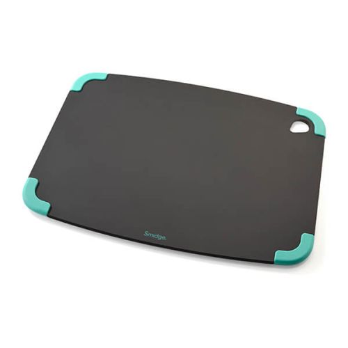 Smidge Slice Chopping Board 36 x 28 x 0.6cm Slate & Aqua