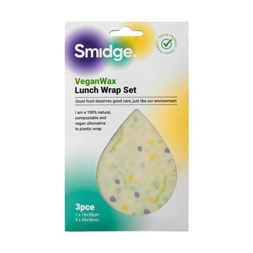 Smidge Vegan Wax Wrap Lunch 3 Piece Set