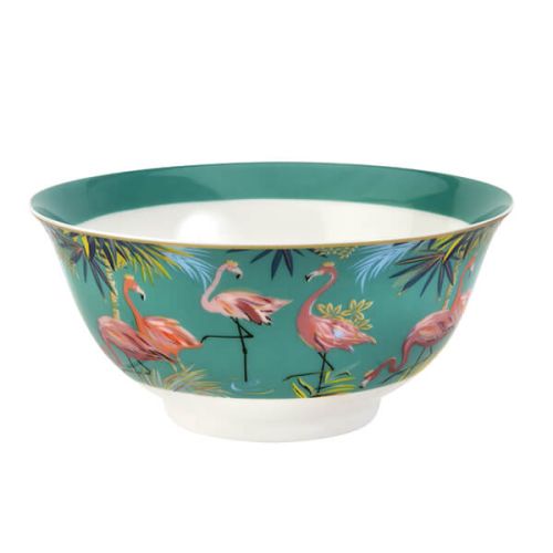 Sara Miller Tahiti Flamingo Candy Bowl
