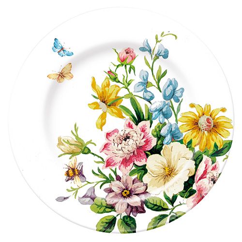 Katie Alice English Garden Side Plate White Floral