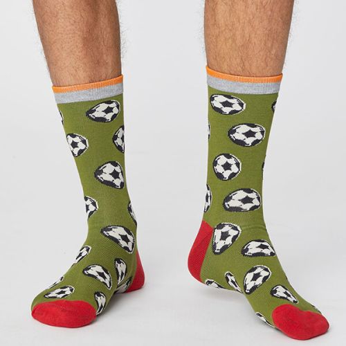 Thought Olive Green Sports Club Socks Size 7-11