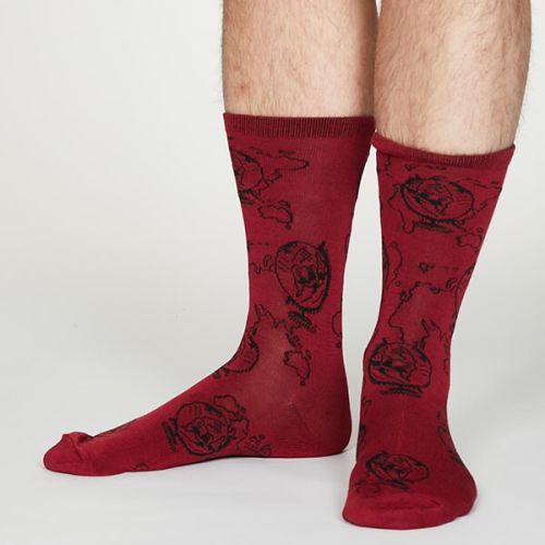 Thought Cranberry Thaddens Socks