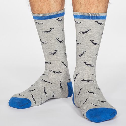 Thought Grey Marle Carlos Sea Creatures Socks