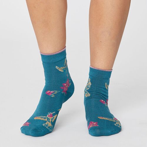 Thought Kingfisher Birdy Socks Size 4-7
