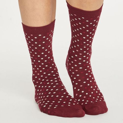 Thought Bilberry Spotty Socks Size 4-7