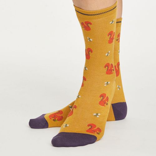 Thought Gold Squirrel Socks