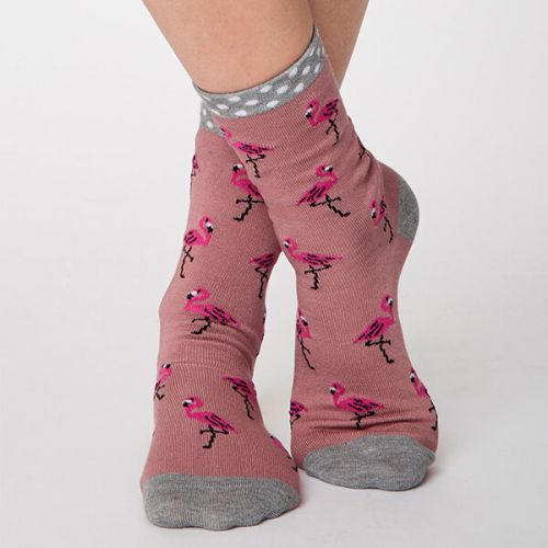 Thought Rose Pink Rosa Socks Size 4-7