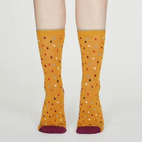 Thought Mustard Emme Bamboo Spot Socks