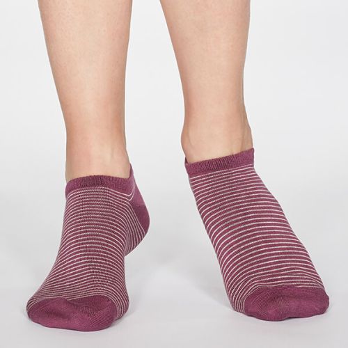 Thought Mauve Pink Peggy Stripe Socks