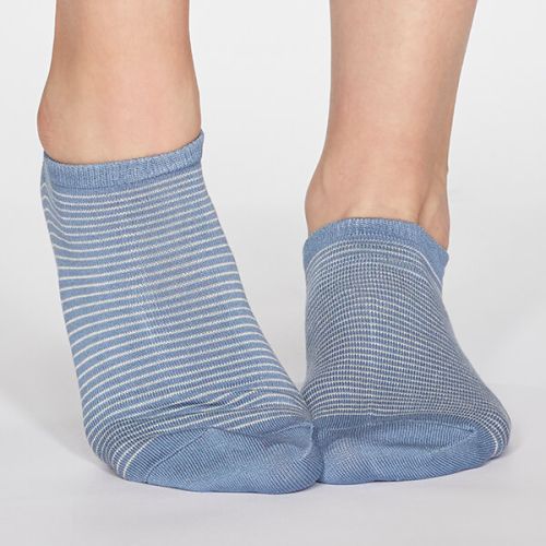 Thought Powder Blue Peggy Stripe Socks