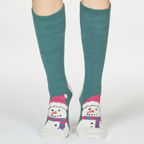 Thought Holly Green Ella Christmas Socks