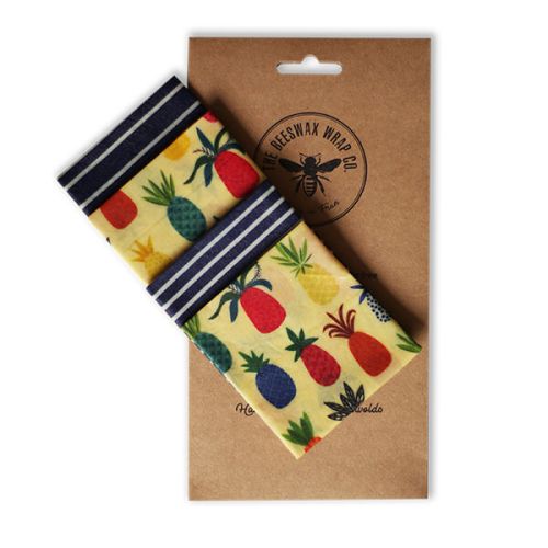 The Beeswax Wrap Co. Beeswax Wrap Pineapple Print Lunch Pack