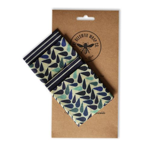 The Beeswax Wrap Co. Beeswax Wrap Dewdrop Print Lunch Pack