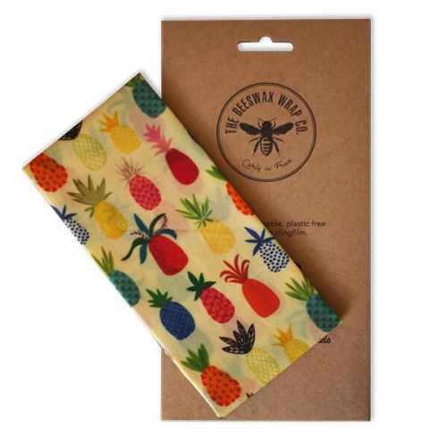 The Beeswax Wrap Co. Beeswax Pineapple Print Bread Wrap