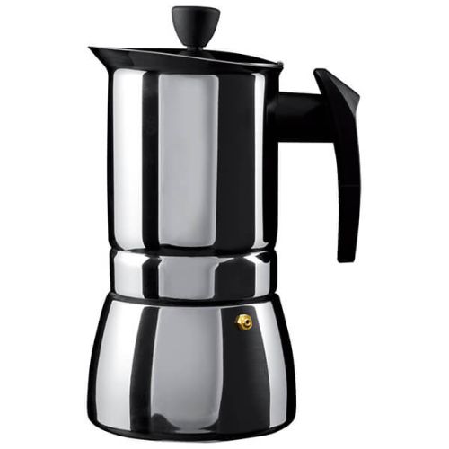 Grunwerg 9 Cup Cafe Ole Espresso Maker Induction Stainless Steel