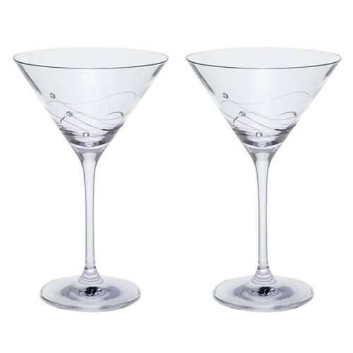Dartington Glitz Set Of 2 Martini Glasses
