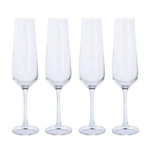 Dartington Cheers! Set Of 4 Flute Glasses