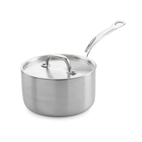 Samuel Groves Classic Non-Stick Stainless Steel Triply 16cm Saucepan with Lid