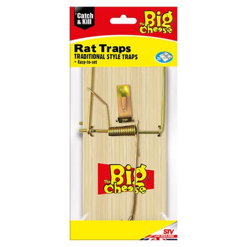 The Big Cheese Wooden Rat Trap Pack Of 2