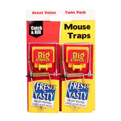 The Big Cheese Fresh Baited Mouse Trap Pack Of 2