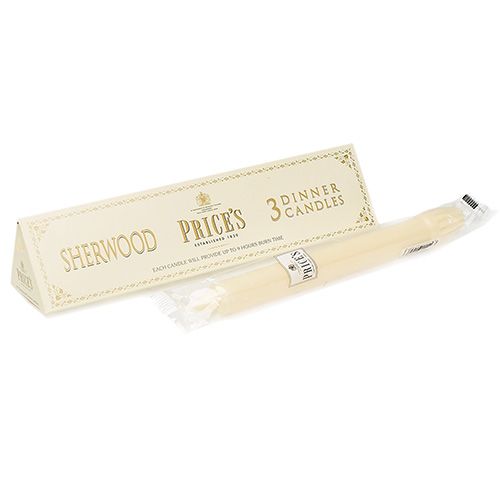 Prices Sherwood 10 inch Dinner Candle Pack Of 3 Ivory