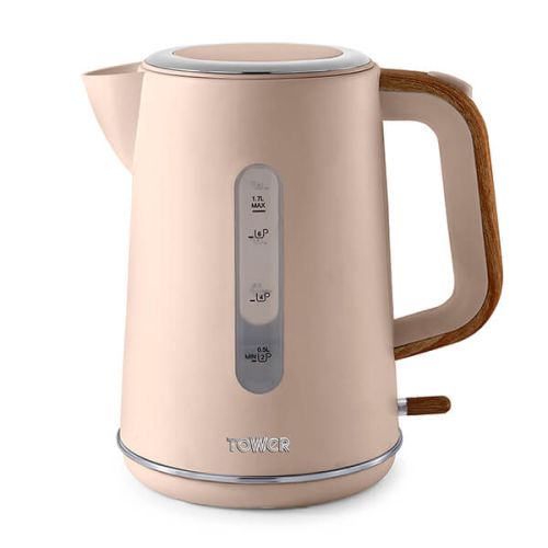 Tower Scandi 3KW 1.7 Litre Rapid Boil Kettle Pink Clay