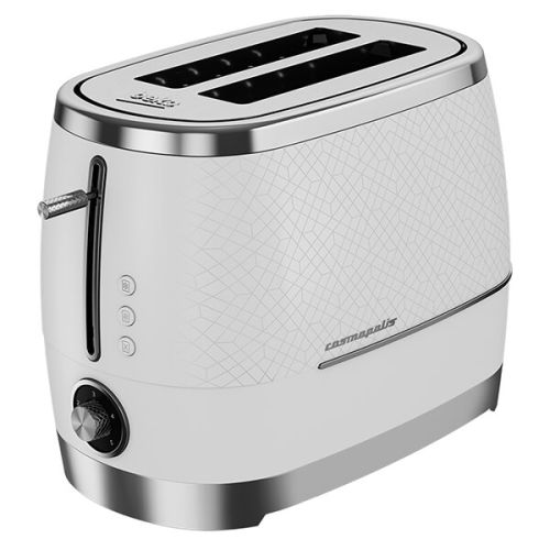 Beko Off White & Chrome Cosmopolis 2 Slice Toaster