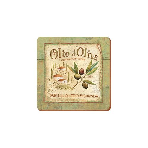 Olio D'Olivia Set Of 6 Coasters