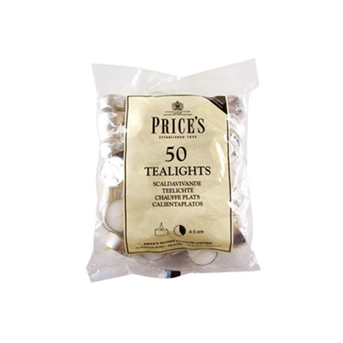Prices White Tealights Pack of 50