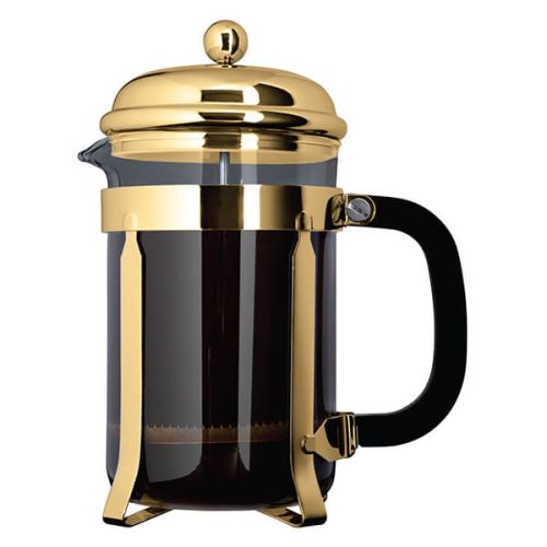 Grunwerg 8 Cup Cafe Ole Cafetiere Classic Gold Finish