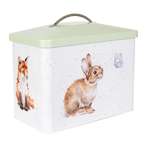 Wrendale Designs 'The Country Set' Country Animal Bread Bin Green