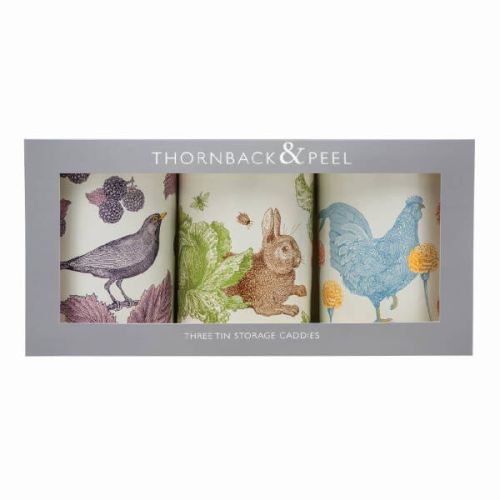 Thornback & Peel Set of 3 Round Storage Tins