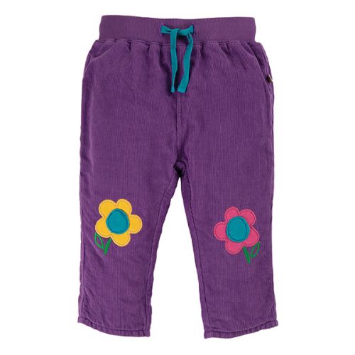 Frugi Organic Thistle Little Cord Patch Trousers Size 3-6 Months