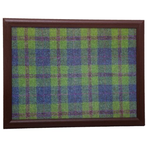 Country Matters Tweed Green and Blue Laptray