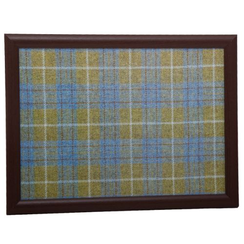 Country Matters Tweed Yellow and Blue Laptray