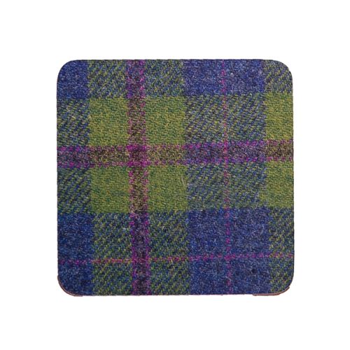 Country Matters Tweed Green and Blue Coaster
