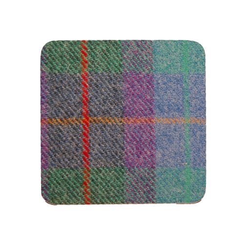 Country Matters Tweed Turquoise Coaster