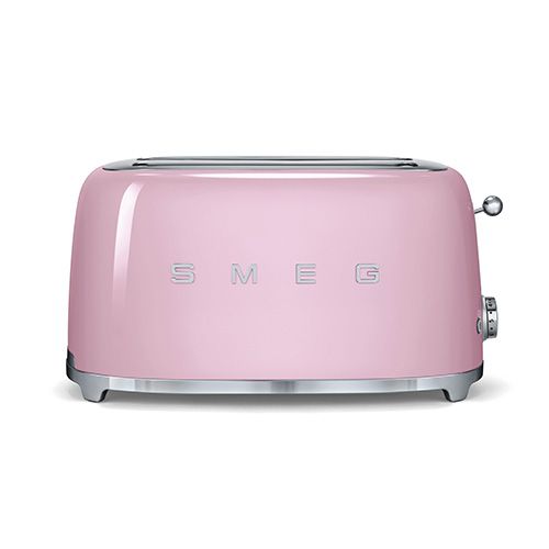 Smeg 4 Slice Toaster, Pink