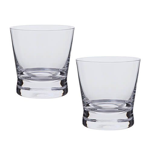 Dartington Bar Excellence Lead Crystal Set Of 2 Whisky Rocks Glasses