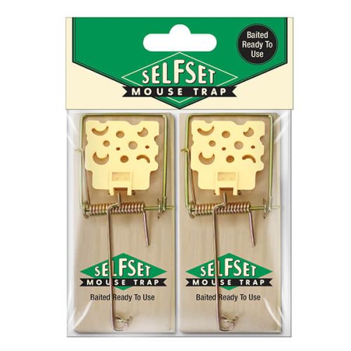 Selfset Wooden Mouse Trap Pack Of 2