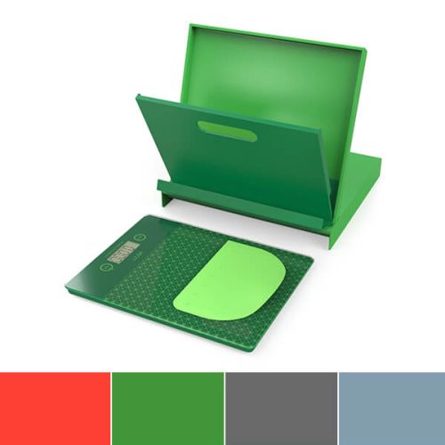 Venn Digital Kitchen Scales with Cookbook Stand & Bowl Scraper Green