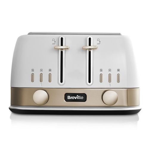Breville New York Collection White & Gold Toaster