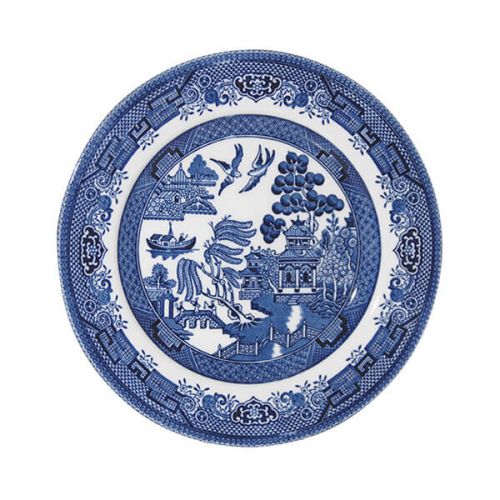 Churchill China Blue Willow Plate 17cm